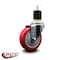 Service Caster 4'' Red Poly Wheel Swivel 1-7/8'' Expanding Stem Caster SCC-EX20S414-PPUB-RED-178 - alternate 4